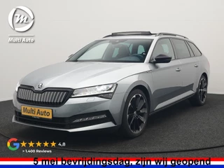 Škoda Superb Combi 1.4 TSI iV Sportline PHEV 218pk Dealer O.H | Panodak | Crystal LED | Camera | Alcantara Sportstoelen Memory & Verwarmd | Cruise Control | Sfeerverlichting | Apple Carplay | Keyless | Navigatie | Virtual | DAB | 19"L.M | Plug In Hybrid |