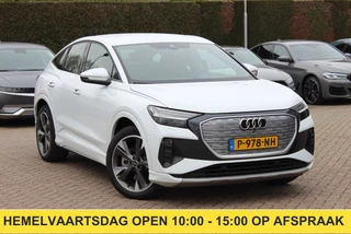 Audi Q4 Sportback e-tron 40 Launch edition Advanced 77 kWh / SoH 93,8% / CarPlay / Matrix LED / Sportstoelen / Sonos Audio / Virtual Cockpit / Parkeerhulp V+A / Intr.voorverwarming / Stoelverwarming / DAB / Cruise Control