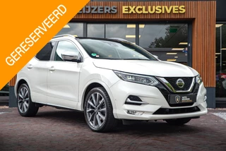 Hoofdafbeelding Nissan QASHQAI Nissan Qashqai 1.3 DIG-T Tekna Automaat Panoramadak 360camera Bose Adapt. cruise Leer Navigatie DAB+