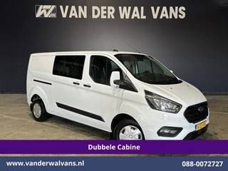 Ford Transit Custom 2.0 TDCI 131pk L2H1 Dubbele Cabine Euro6 Airco | 6-Zits | LED | Cruisecontrol | Parkeersensoren Achterklep, 2800kg trekvermogen
