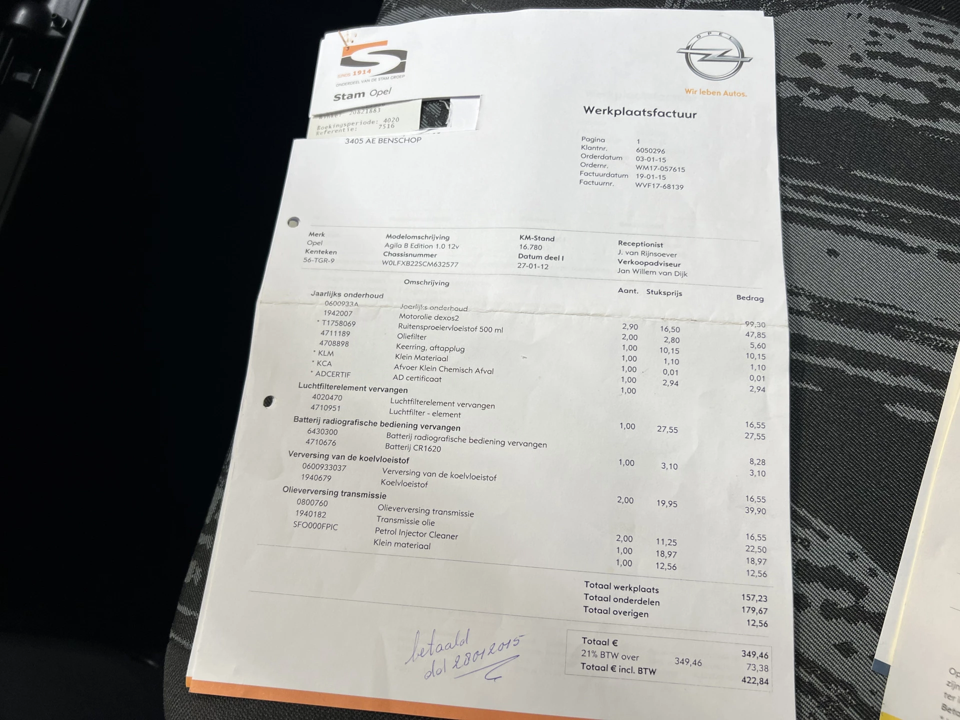 Hoofdafbeelding Opel Agila