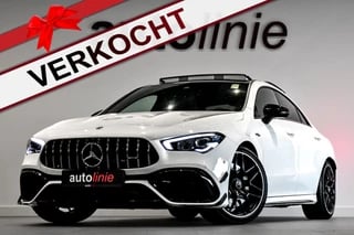 Mercedes-Benz CLA-klasse AMG 45 S 4MATIC+ Aero, Pano, Schaal, Perf stuur, Burm, Camera, Sfeer!