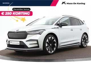 Hoofdafbeelding Škoda Enyaq iV Skoda Enyaq iV 60 180pk Sportline | Keyless | Camera | P-sensoren | Maxton Design | Stuur & Stoelverwarming | Smart-Link | Cruise Control | 21'' Inch |