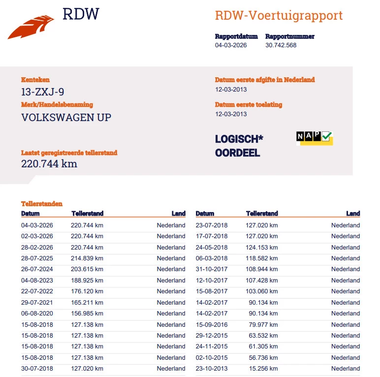 Hoofdafbeelding Volkswagen up!