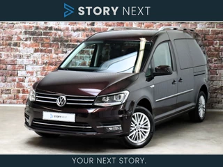 Volkswagen Caddy Maxi 1.4 TSI 126pk Highline Automaat 7 persoons / Navigatie / Cruise control / Adaptief Xenon / Climatronic / Stoelverwarming / Parkeersensoren voor+achter / Elektrisch Inklapbare Buitenspiegels / Achteruitrijcamera / Extra Getint Glas / 16 Inch / Schuifdeur links+rechts