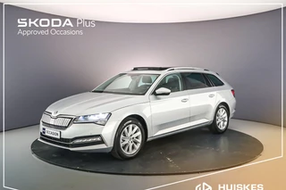 Skoda Superb Combi Business Edition 1.4 TSI PHEV 218pk DSG Automaat Panoramadak, Achteruitrijcamera, Elektrische achterklep, Navigatie, Cruise control, Parkeersensoren, LED koplampen
