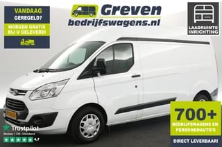 Ford Transit Custom 310 2.0 TDCI L2H2 Airco Kasten 3 Persoons Cruise Laadruimte inrichting PDC Elektrpakket