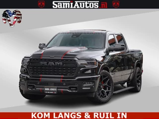 Dodge Ram 1500 Limited Night H.O 540HP 706Nm | Massage + Full Option | De Meest Luxe en Volle Pick-Up in zijn Klasse | Comfortabele Dubbele Cabine met Royale 5 Zitplaatsen | BPM vrij | Nu Leverbaar uit Voorraad | Voorraad Nr 2334 - 5409