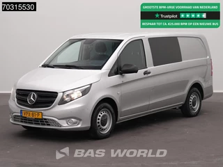 Mercedes Vito 114 Dubbel Cabine Automaat L2H1 Trekhaak Navi Airco Cruise Camera Parkeersensoren Euro6 DC Doka Mixto Airco Trekhaak Cruise control