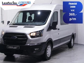 Ford Transit 2.0 TDCi 130 pk L3H2 Dubbel Cabine Airco Camera, Trekhaak, PDC V+A, 6-Zits
