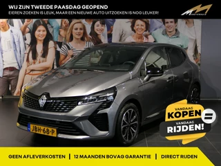 Renault Clio 1.6 E-Tech Full Hybrid 145 techno - Occasion Lease vanaf €429 p/m - Groot scherm - Stoel en stuurverwarming - Draadloze telefoonlader