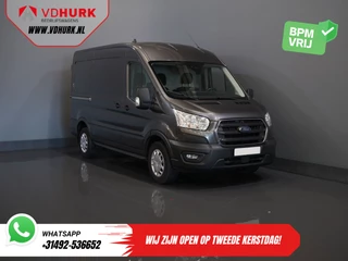 Ford Transit 350 2.0 TDCI 170 pk Aut. L2H2 BPM VRIJ! Carplay/ Navi/ Camera/ Inrichting/ Trekhaak/ PDC/ Cruise/ Airco