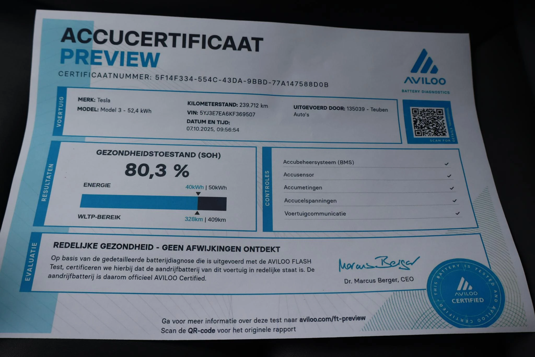 Hoofdafbeelding Tesla Model 3