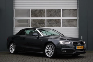 Audi A5 Cabriolet 1.8 TFSI Sport Edition S-Line 177pk Cruise/B&O/Stoelverwarming/Bi-Xenon/PDC/Leder/Navi/18"LM/LED/Trekhaak/1e.Eig