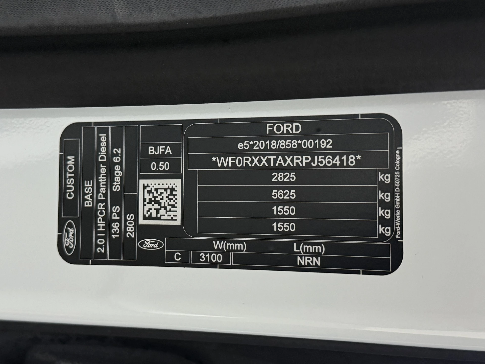 Hoofdafbeelding Ford Transit Custom