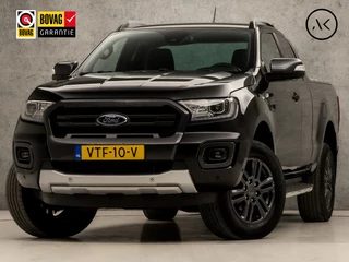 Hoofdafbeelding Ford Ranger Ford Ranger 2.0 EcoBlue Wildtrak Supercab 213Pk Automaat (APPLE CARPLAY, GROOT NAVI, CAMERA, LEDER, TREEPLANKEN, TREKHAAK, ZWART HEMEL, STOELVERWARMING, KEYLESS, NIEUWSTAAT)