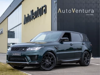 Land Rover Range Rover Sport P400e HSE Dynamic Black Pack | Meridian | Schuif- /kantel Pano | Head-Up | British Racing Green Metallic | UNIEK!