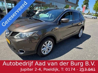 Nissan Qashqai 1.2 Tekna Automaat , Panorama dak , Navigatie , Camera achter , Parkeerhulp , Bluetooth , Velgen Cruise controle