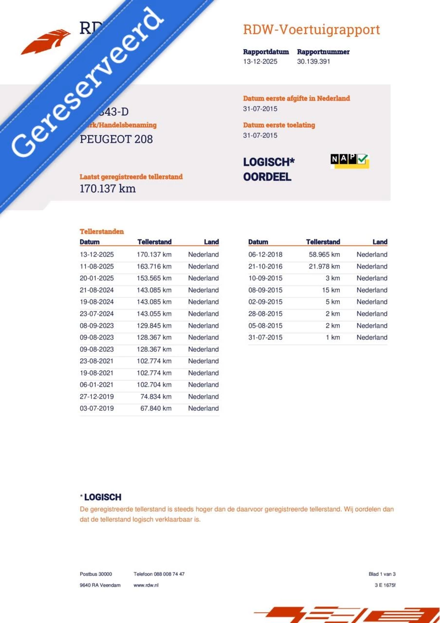 Hoofdafbeelding Peugeot 208