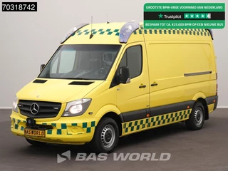 Mercedes Sprinter 316 CDI Automaat Ambulance Luchtvering L2H2 Airco Cruise Camera Krankenwagen Rettungswagen L2 Airco Cruise control