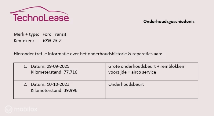 Hoofdafbeelding Ford Transit