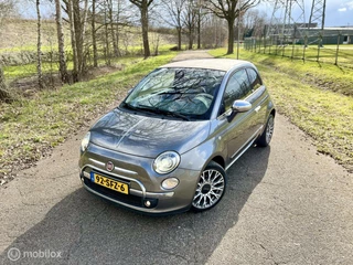 Fiat 500 Cabrio 0.9 Grijs PDC Xenon Leder Clima NAP✅