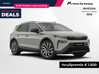 Škoda Elroq Sportline Elektromotor 150 kW / 204 PK SUV Elektri | 21'' Lichtmetalen Velgen | Business Upgrade Clever Pakket | Trekhaak wegklapbaar | 1500,- inruilvoordeel!!