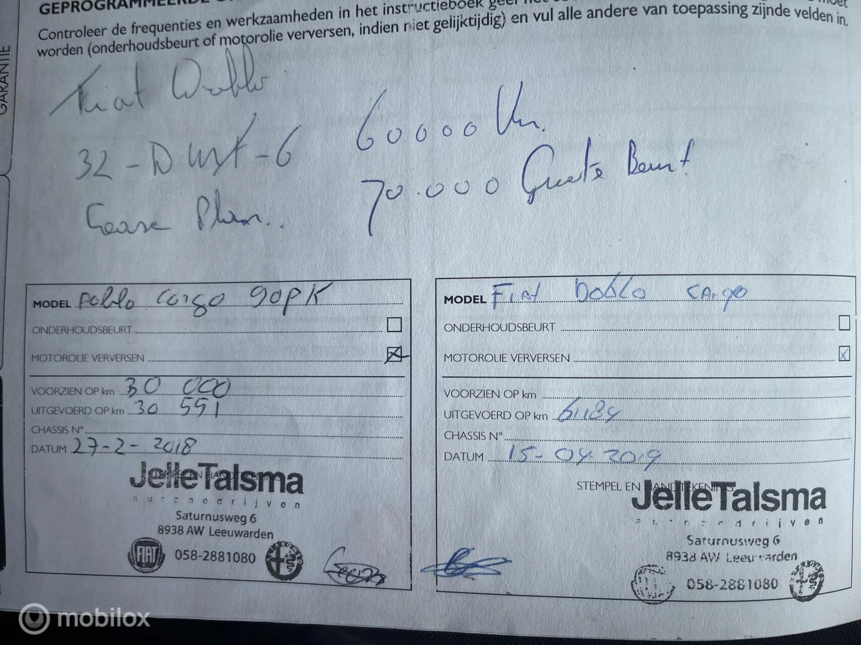 Hoofdafbeelding Fiat Doblò