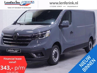 Renault Trafic 2.0 Blue dCi 150 pk L2H1 Airco, Camera Cruise Control, LED Koplampen, Apple Carplay, Nieuw, 3-Zits