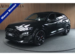 Hoofdafbeelding Audi Q8 Audi Q8 60 TFSI e quattro Pro Line S Competition HUD Panodak 360° B&O ACC Leer LM velgen Memory seats Climate voor en achter PDC Elektr. uitklapbare trekhaak Stoelverwarming voor & achter Niveauregeling NIEUW! Fabrieksgarantie!