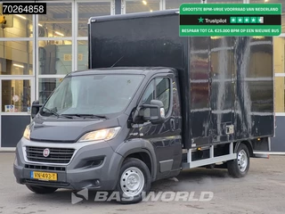 Fiat Ducato 130pk Bakwagen Laadklep Zijdeur Lat om lat Airco Meubelbak Koffer 18m3 Airco