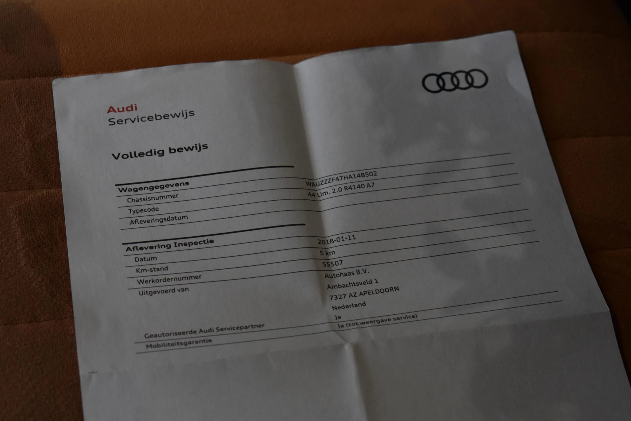 Hoofdafbeelding Audi A4