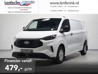 Ford Transit Custom 2.0 TDCi 136 pk Trend L2 v.a. 499,- p/mnd Nieuw Model, Uit Voorraad Leverbaar, Airco, Camera, LED Koplampen, 3-Zits