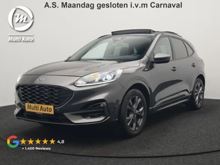 Ford Kuga 1.5 EcoBoost ST-Line 150pk Dealer O.H. | 1800kg Trekgewicht | Trekhaak Af Fabriek | Panodak | Adaptive Cruise | 360 Camera | Sportstoelen & Stuur Verwarmd | Apple Carplay | Keyless | Virtual | Blis | Navigatie | DAB |