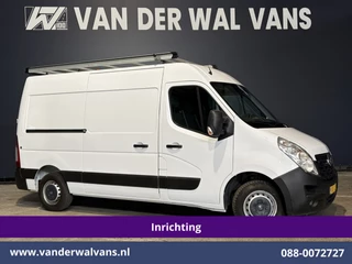 Opel Movano 2.3 CDTI 146pk L2H2 Inrichting Euro6 Airco | Imperiaal | Camera | Navigatie | 2500kg Trekhaak | Omvormer Cruisecontrol, Parkeersensoren, Bijrijdersbank