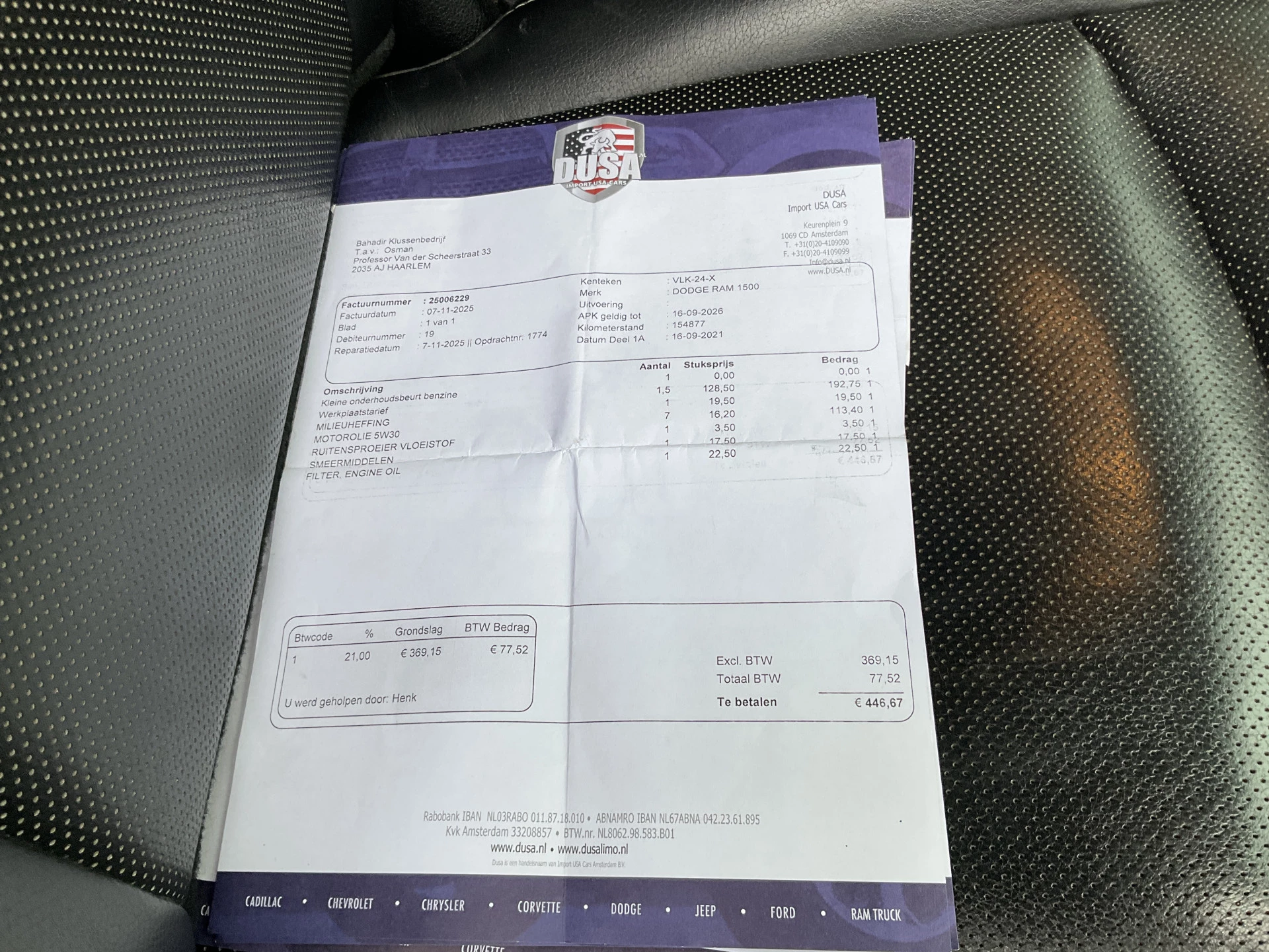 Hoofdafbeelding Dodge Ram 1500