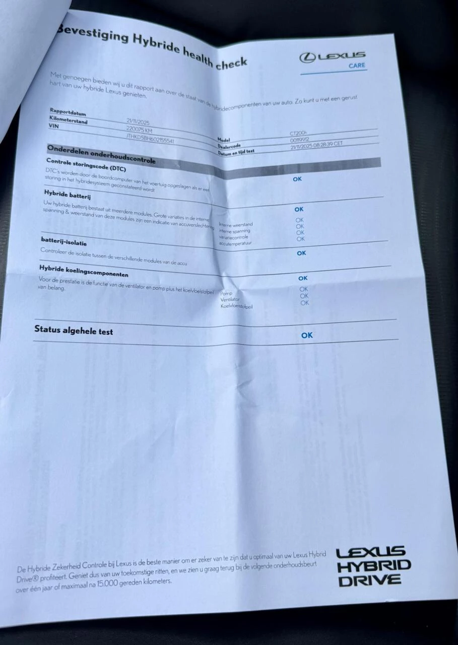 Hoofdafbeelding Lexus CT