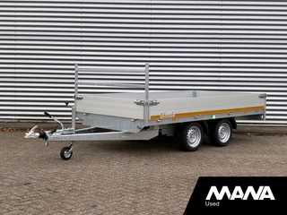 Eduard K4 3318 Plateau 2as 3000kg Geremd 330X180 - LED verlichting - Voorrek