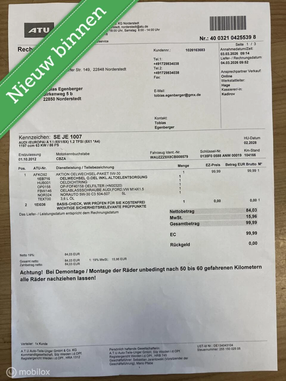 Hoofdafbeelding Audi A1