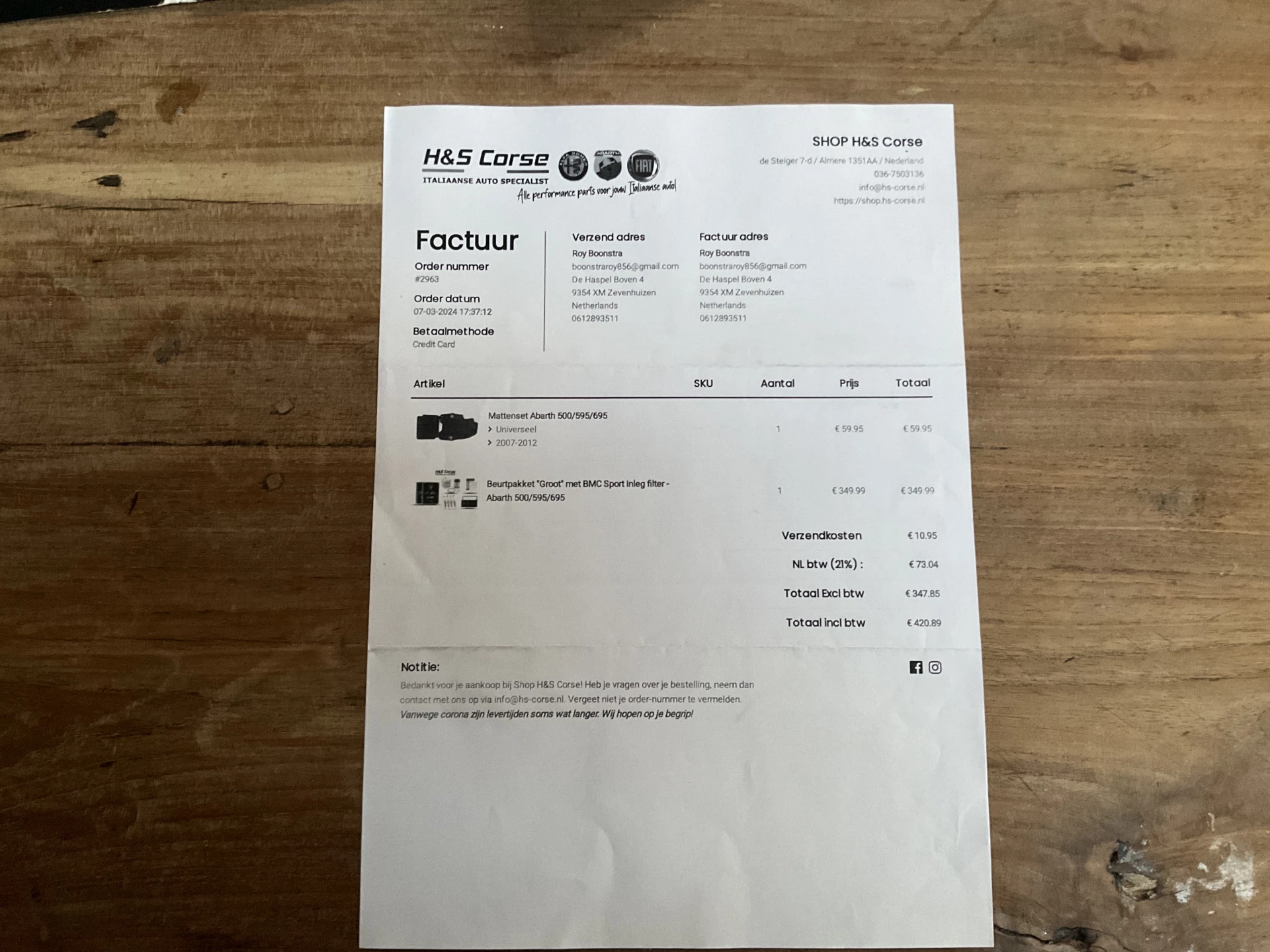 Hoofdafbeelding Fiat 500