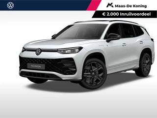 Volkswagen Tayron R-Line-Edition 1.5 eHybrid 272 pk 6 versn. DSG · Assistance Pakket Plus · Black Style Pakket · Comfort Pakket Plus · Design Pakket · Interieur Style Pakket · Multimedia Pakket Plus · Travel Pakket · Trekhaak incl. aanhangermanoeuvreerhulp ‘Trailer Assist’