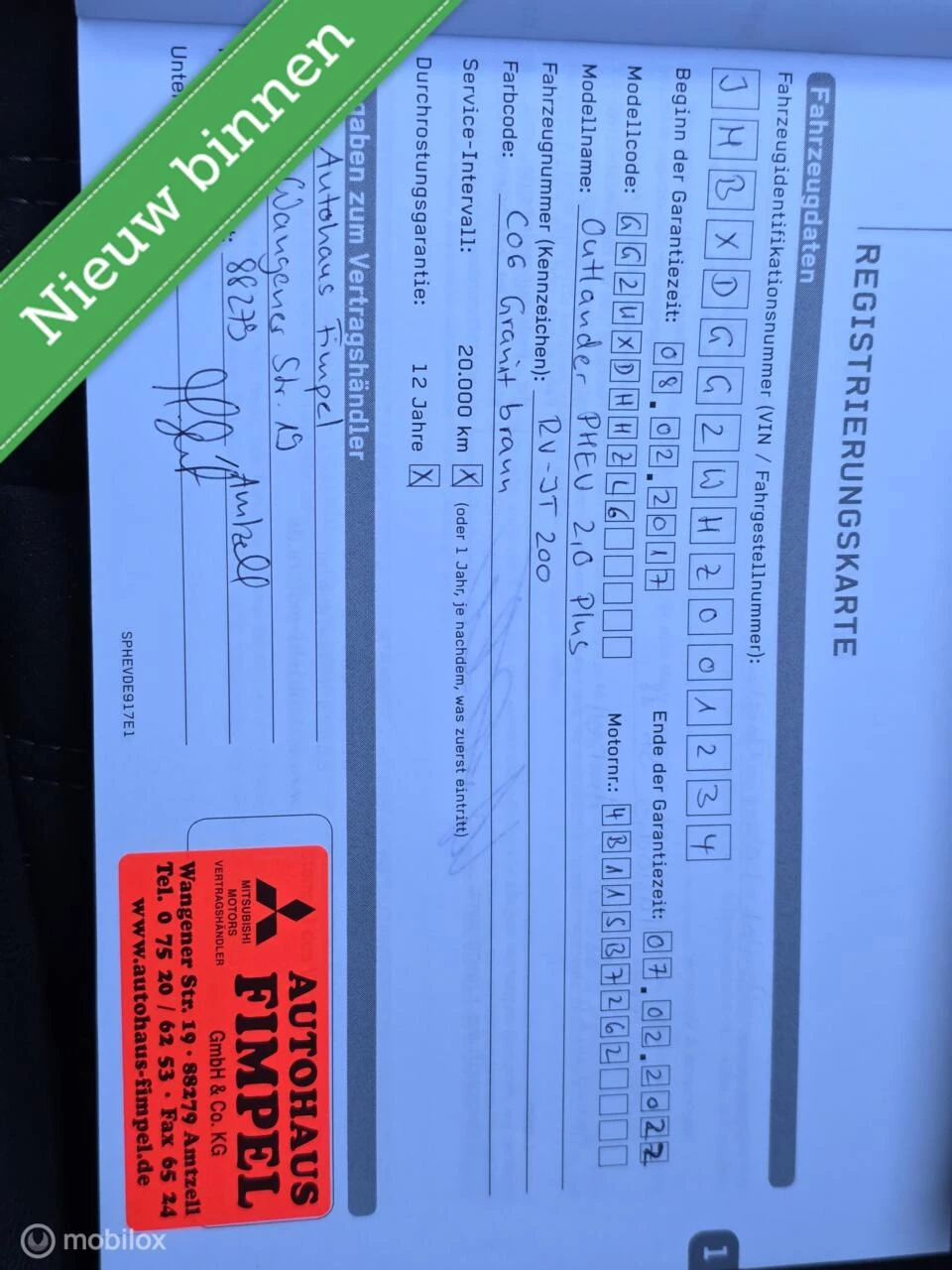 Hoofdafbeelding Mitsubishi Outlander