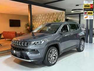 Hoofdafbeelding Jeep Compass Jeep Compass 4xe 190 Plug-in Hybrid Limited|Automaat|4WD|Carplay|SOH 87,84%|360 Camera|Dodehoek|Keyless|All-Season|Rijklaar