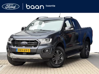 Hoofdafbeelding Ford Ranger Ford Ranger 2.0 EcoBlue Wildtrak Supercab | Trekhaak | Camera | Stoelverwarming | Rollertop | Adaptive Cruise | Carplay