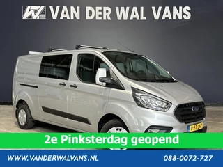 Ford Transit Custom 2.0 TDCI 130pk L2H1 Dubbele Cabine Euro6 Airco | Camera | LED | Apple Carplay | 5-Zits | Dakdragers Isofix, Android Auto, Cruisecontrol, 2800kg Trekhaak, Parkeersensoren, Stoelverwarming, Verwarmde voorruit