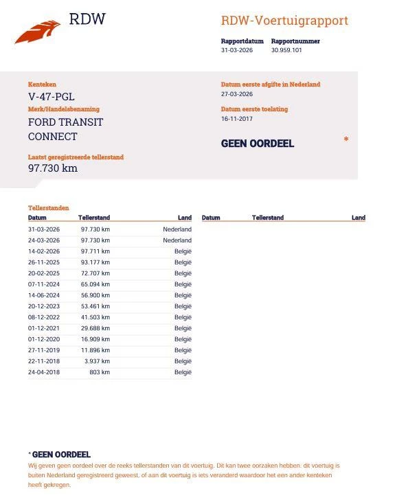 Hoofdafbeelding Ford Transit Connect