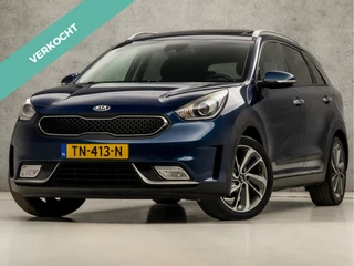 Kia Niro 1.6 GDi Hybrid Sport 142Pk Automaat (SCHUIFDAK, APPLE CARPLAY, NAVIGATIE, CAMERA, LEDER, STUUR/STOELVERWARMING, SPORTSTOELEN, GETINT GLAS, NIEUWE APK, NIEUWSTAAT)