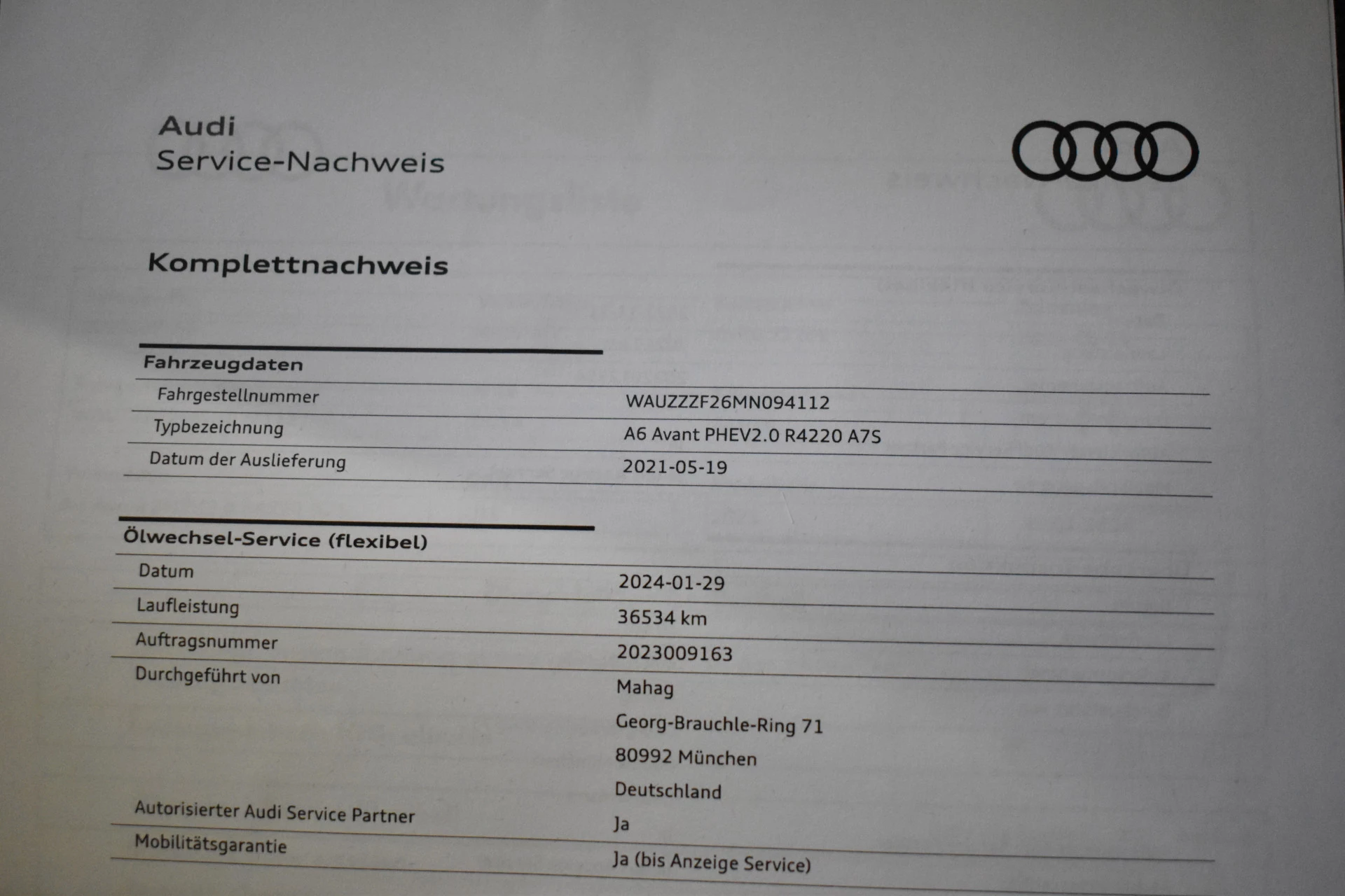 Hoofdafbeelding Audi A6