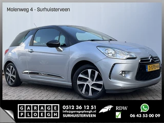 Hoofdafbeelding Citroën DS3 Citroën DS3 1.2 VTi Chic 1e Eig Afn.Trekhaak Nav/Cruise Clima Voll.Onderhouden!