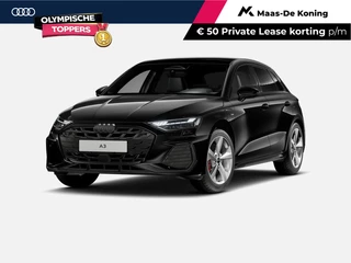 Audi A3 Sportback 45 TFSI e S edition Competition 272 PK · Glazen panoramadak · Sonos premium 3D · Bekleding leder/alcantara · Comfortsleutel